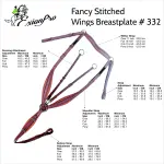 ExionPro Fancy Wings Horse Breastplate with Running Attachment