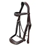 ExionPro Anti-Pressure Anatomic Jumping Raised Padded Fancy Wave Stitched Bridle